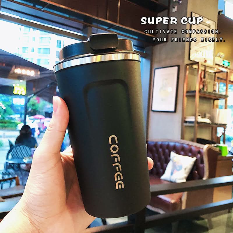316 Stainless Steel Thermos Coffee Cup – Elegant Double-Drink Travel Mug