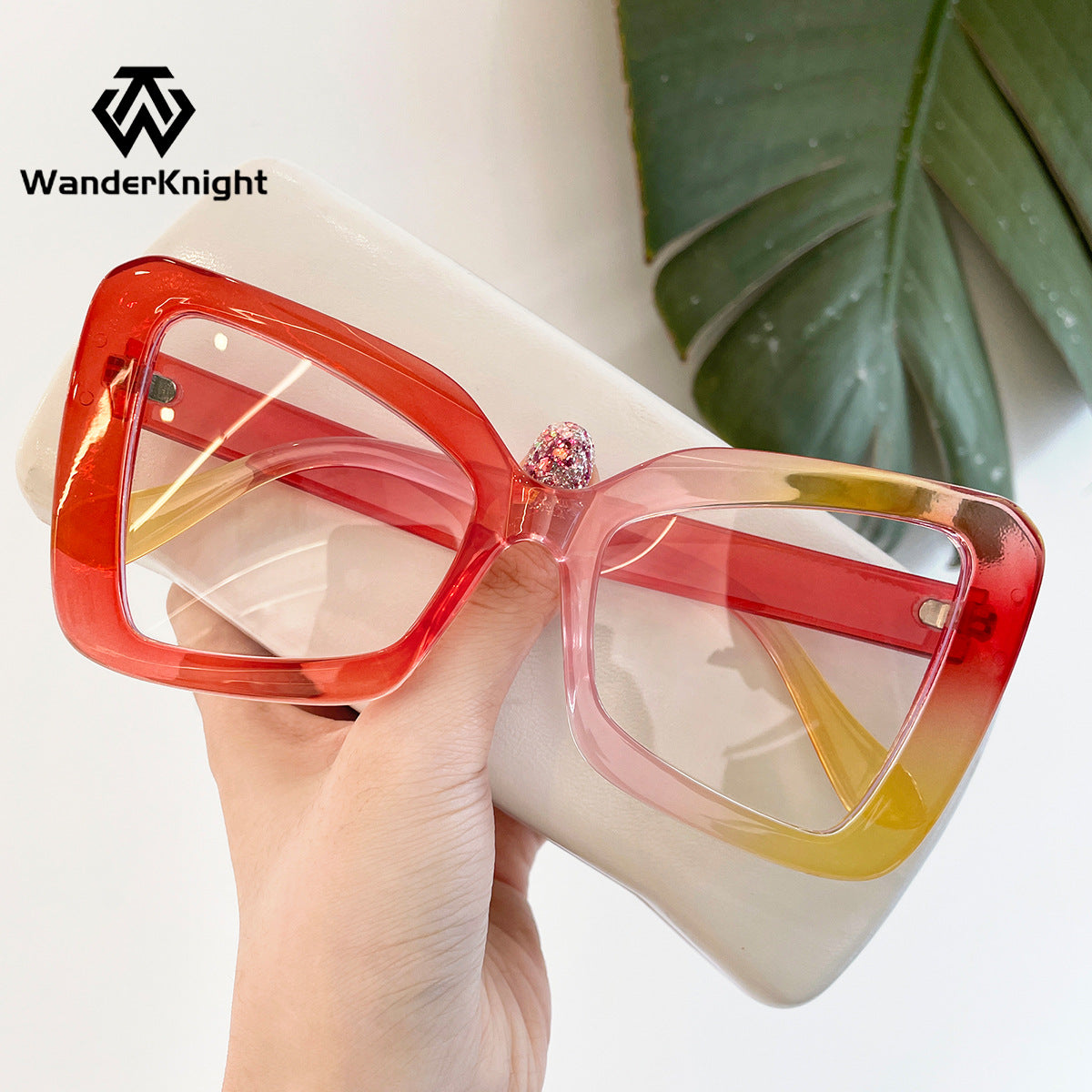 Oversized Square Glasses – European & American Style Eyewear for Bare-Face Looks