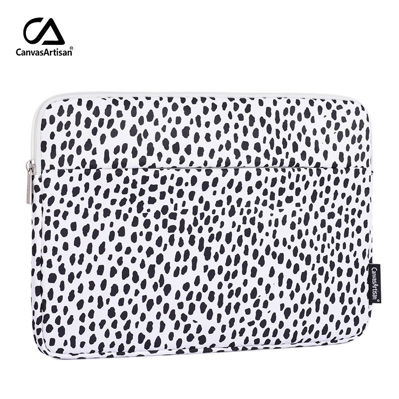 Abstract Spots Pattern Laptop Sleeve with Shock-Resistant Protection – 11–15 Inch Compatible Case