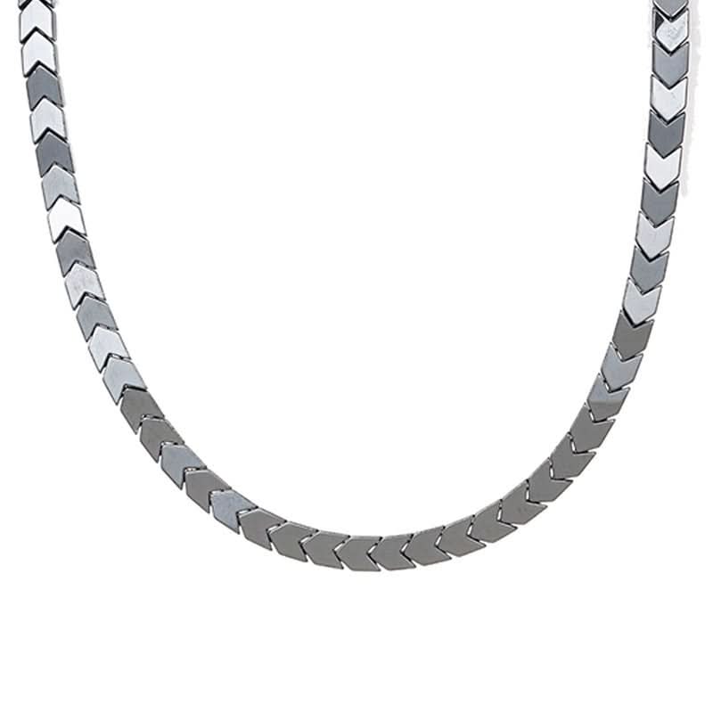 Men's Black Gallstone Triangle Necklace – Hip-Hop Style