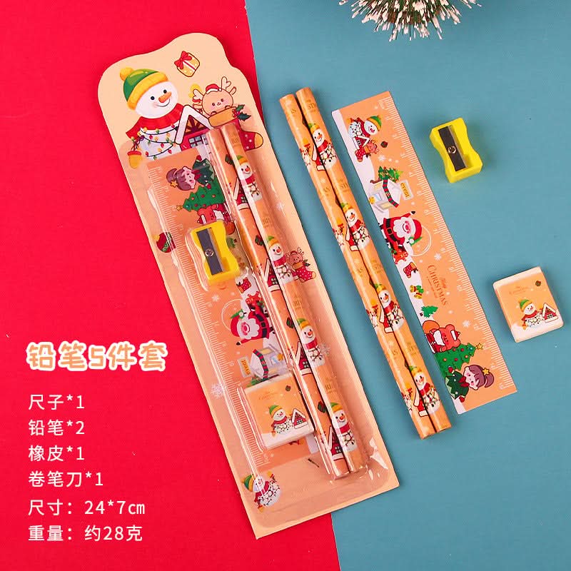 Christmas 5-Piece Pencil Set for Kids