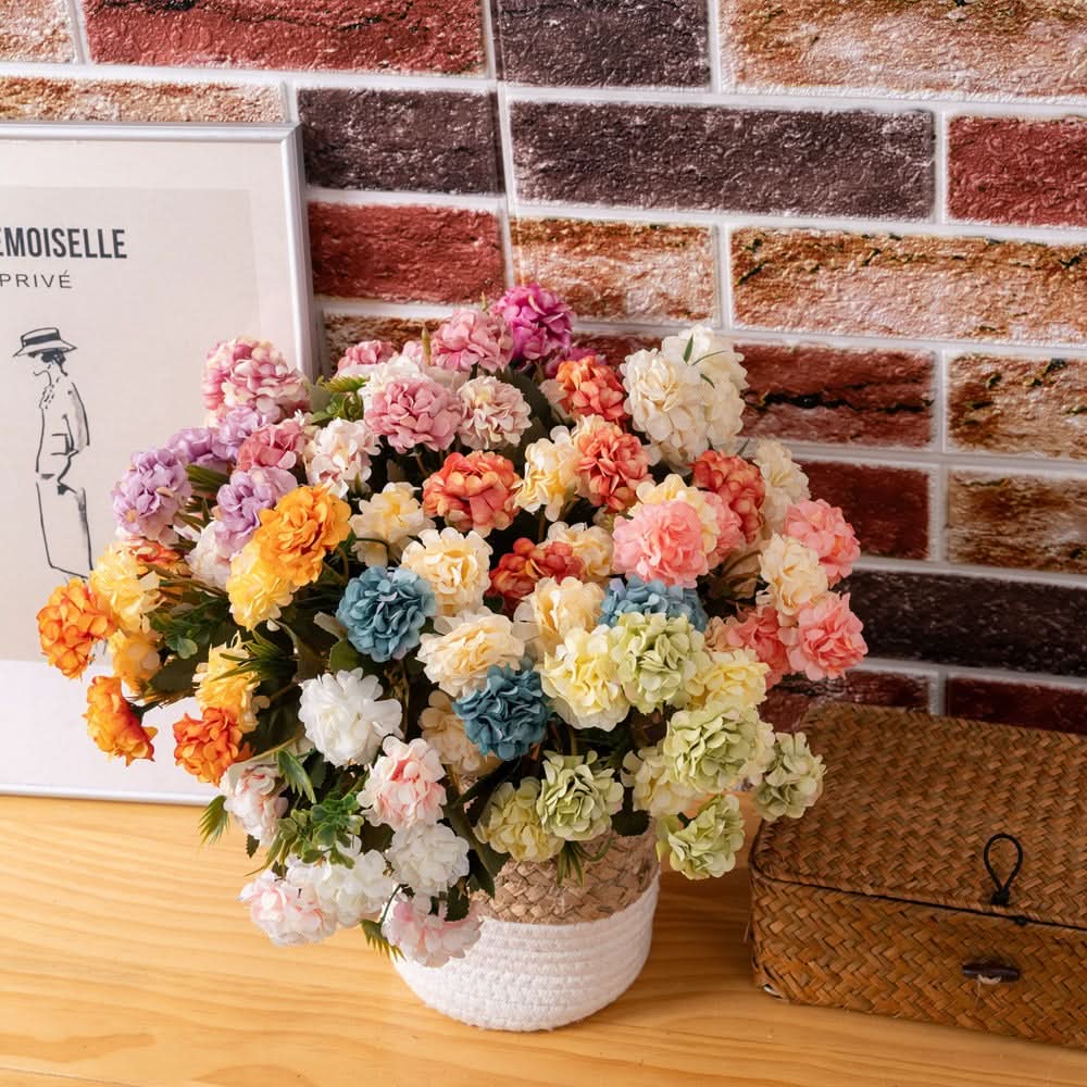 Set of 2 pcs. Ball Chrysanthemum Artificial Flower Bunch