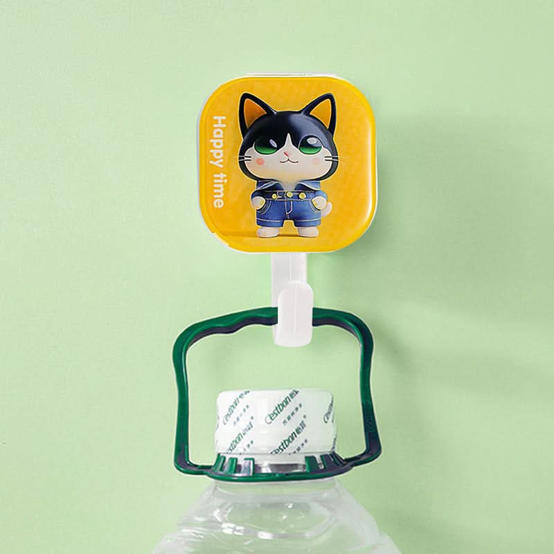 4-Pack Punch-Free Cartoon Wall Hooks