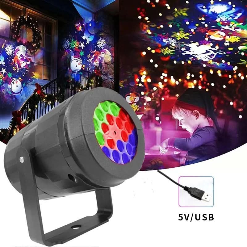 Christmas Snowflake Projector Light, 16 Patterns