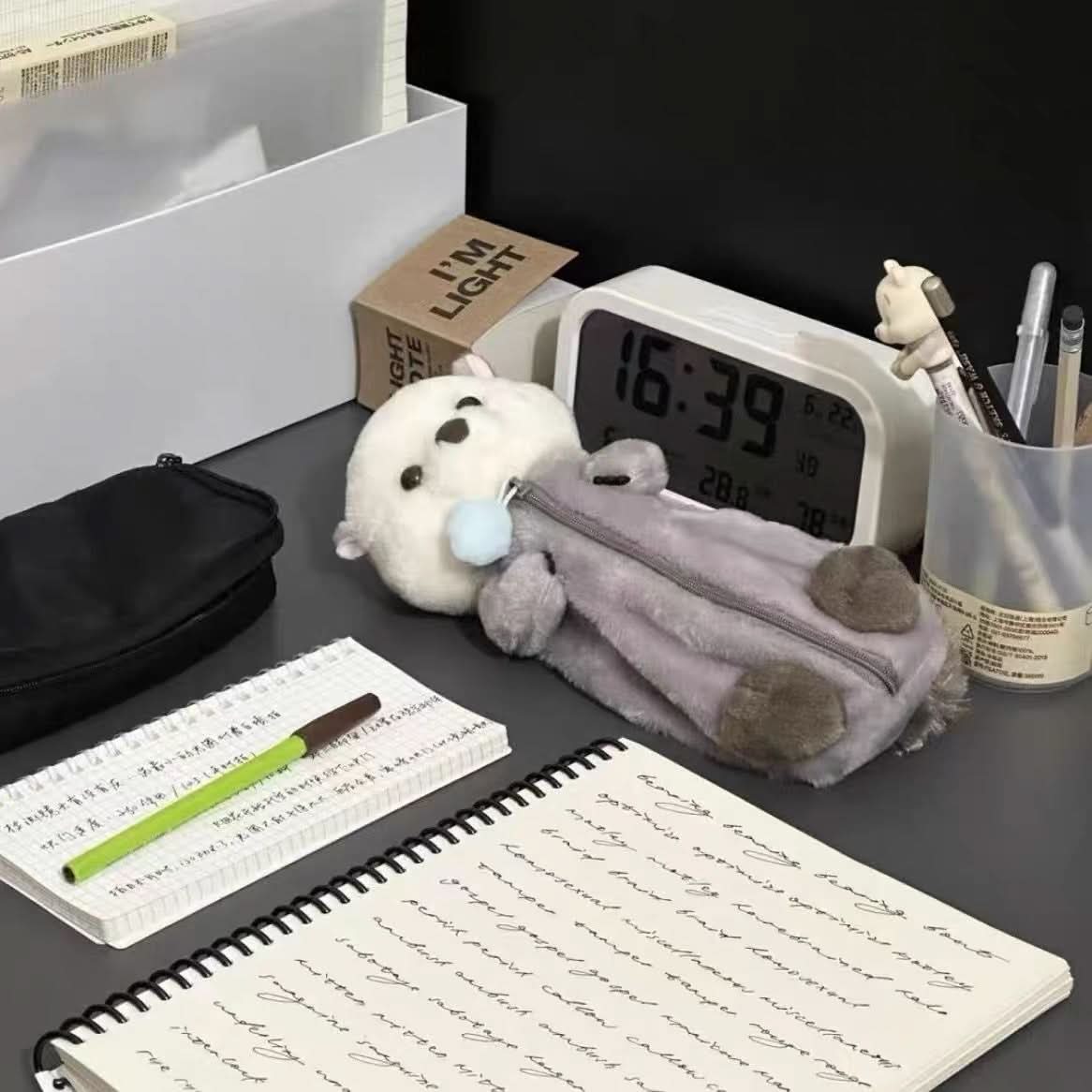 Cute Plush Animal Pencil Case for Kids