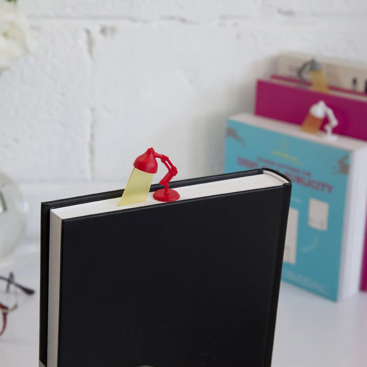 Desk Lamp Bookmark Clip – Creative Plastic Reading Label for Books & Notepads