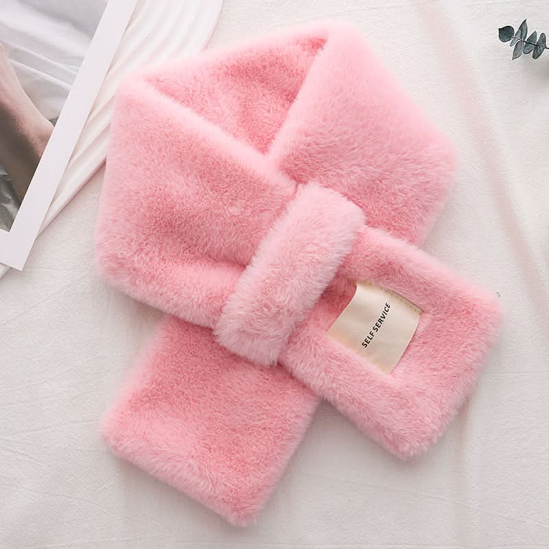 Women's Winter Fur Scarf – Korean Style Neck Warmer