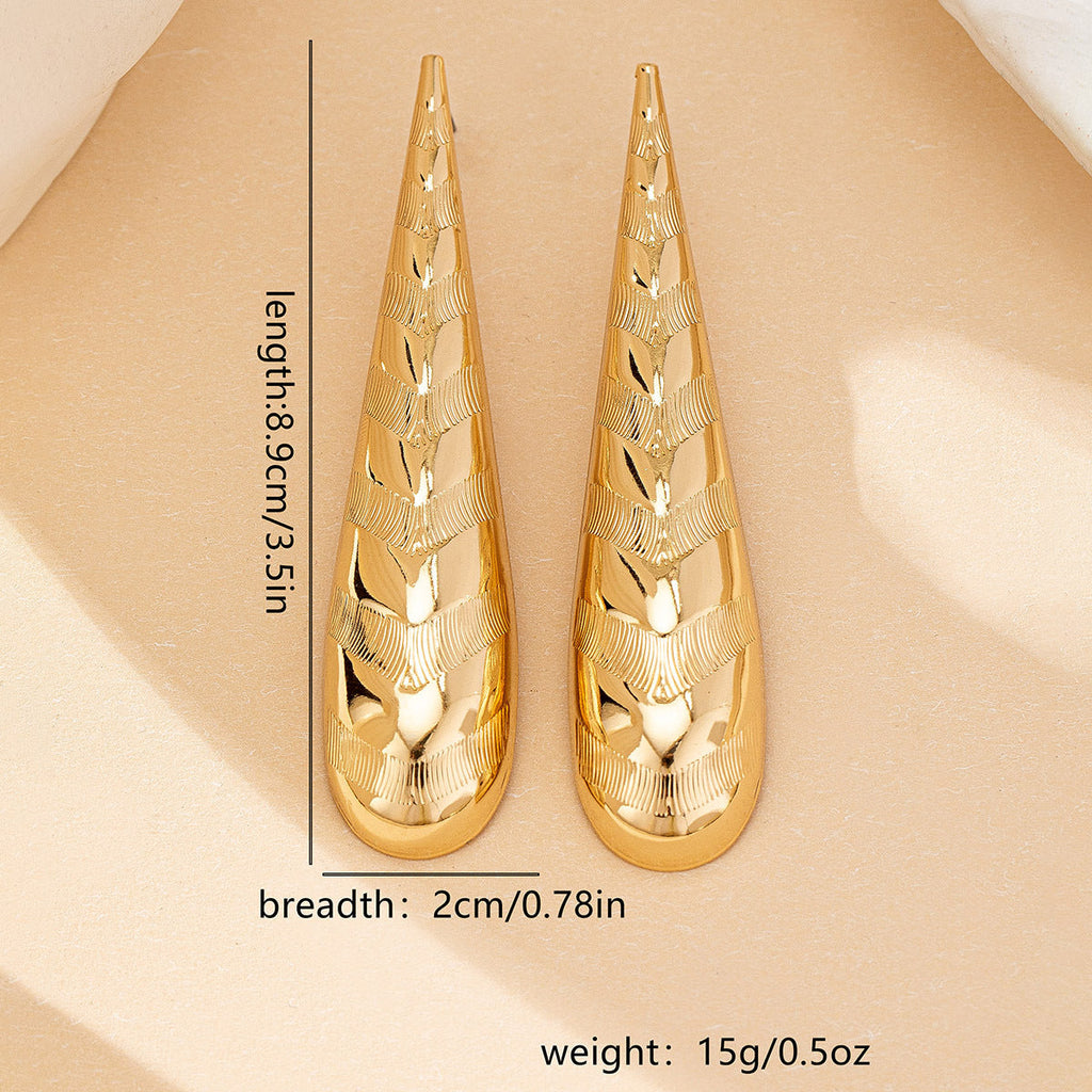 Trendy Teardrop Earrings for Women – Fashion Alloy Statement Jewelry