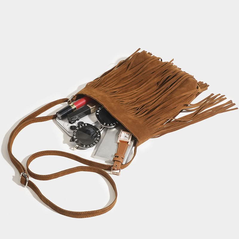 Trendy Tassel Shoulder Bag – Large-Capacity Korean Style Bag
