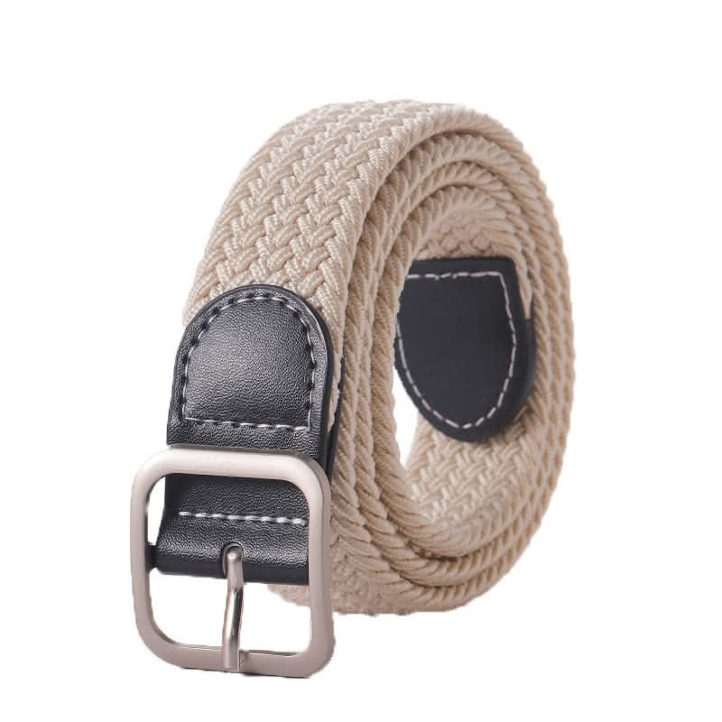Unisex Elastic Woven Canvas Belt