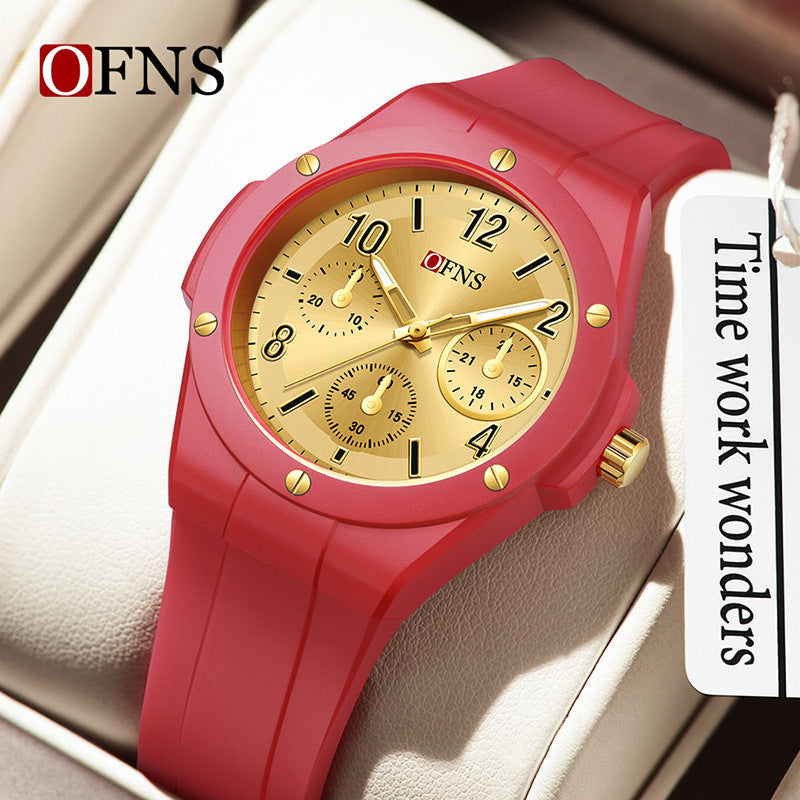 OFNS Waterproof Luminous Student Quartz Watch – Japanese Movement Wristwatch