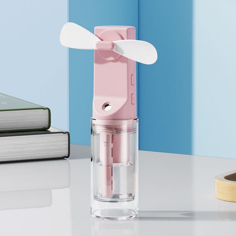 Mini USB Mist Fan – Portable Rechargeable Spray Cooling Fan