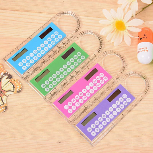 Multifunctional Protractor Ruler with Magnifying Glass