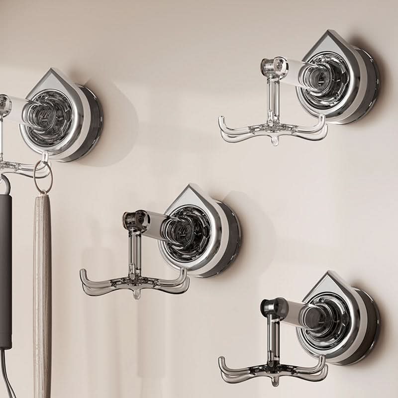 360° Rotating Suction Cup Hook – Kitchen & Bathroom Wall Mount Organizer