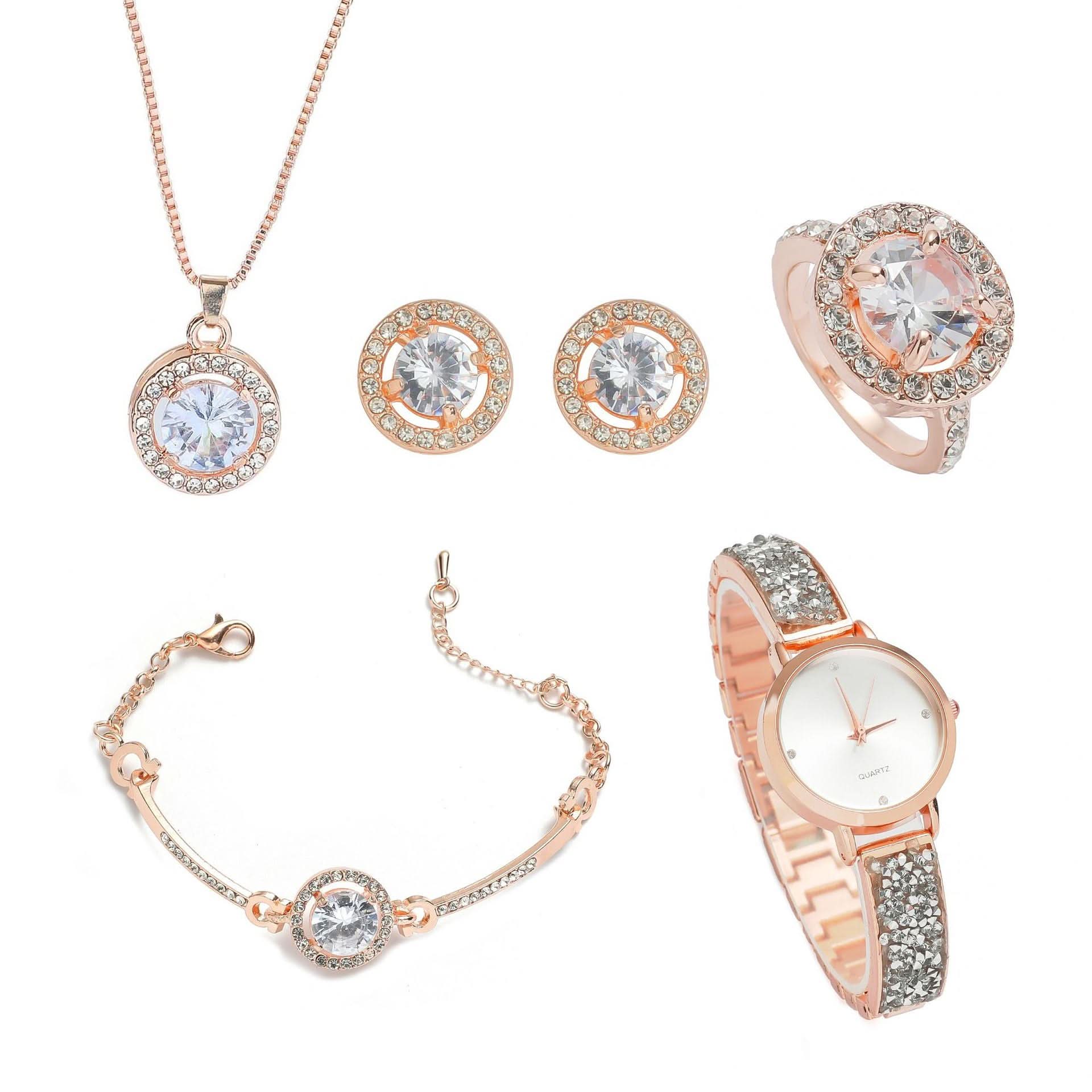 Luxury Starry Sky Diamond Quartz Watch Set –For Women’s