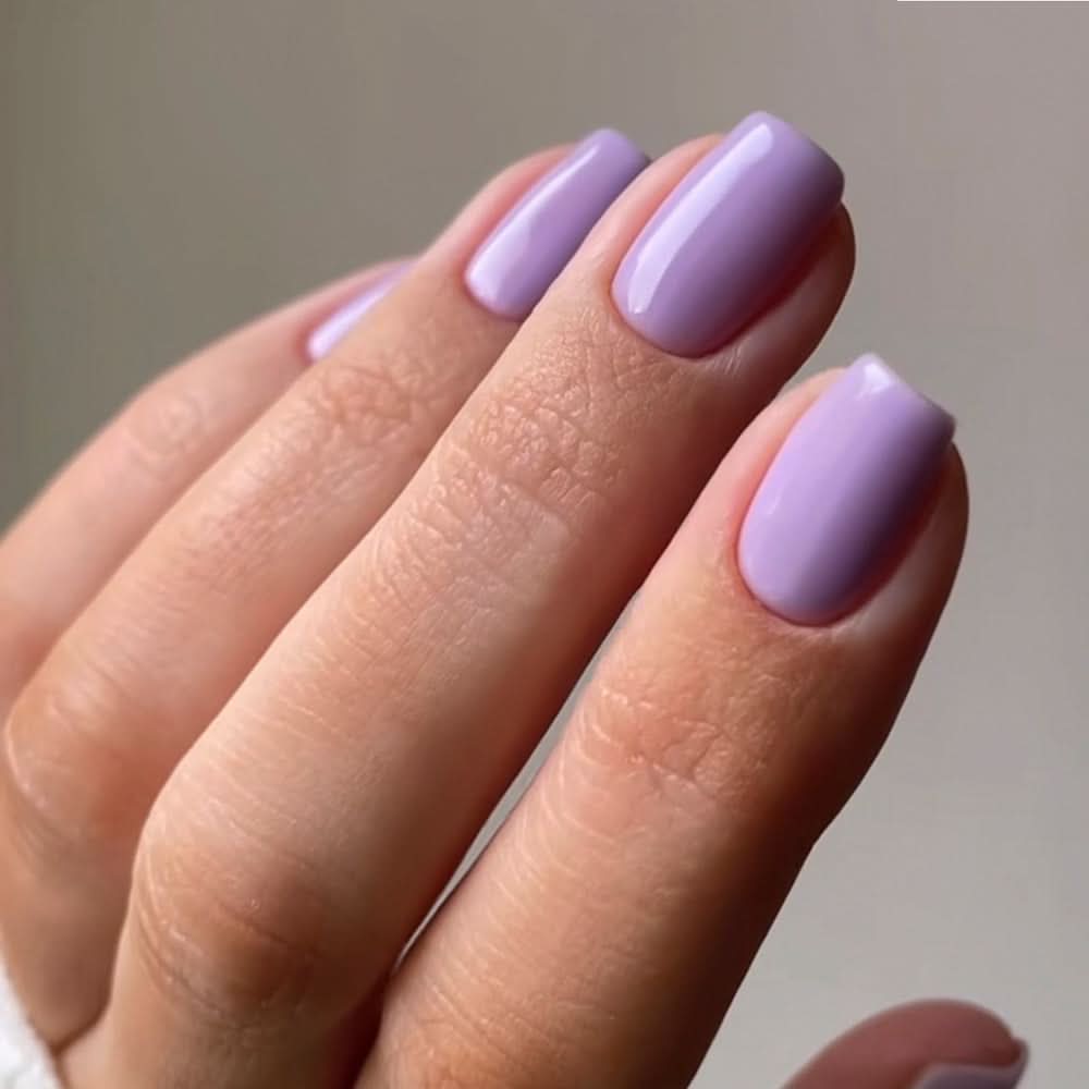 Classic Solid Color Press-On Nails – Short Square Reusable False Nails