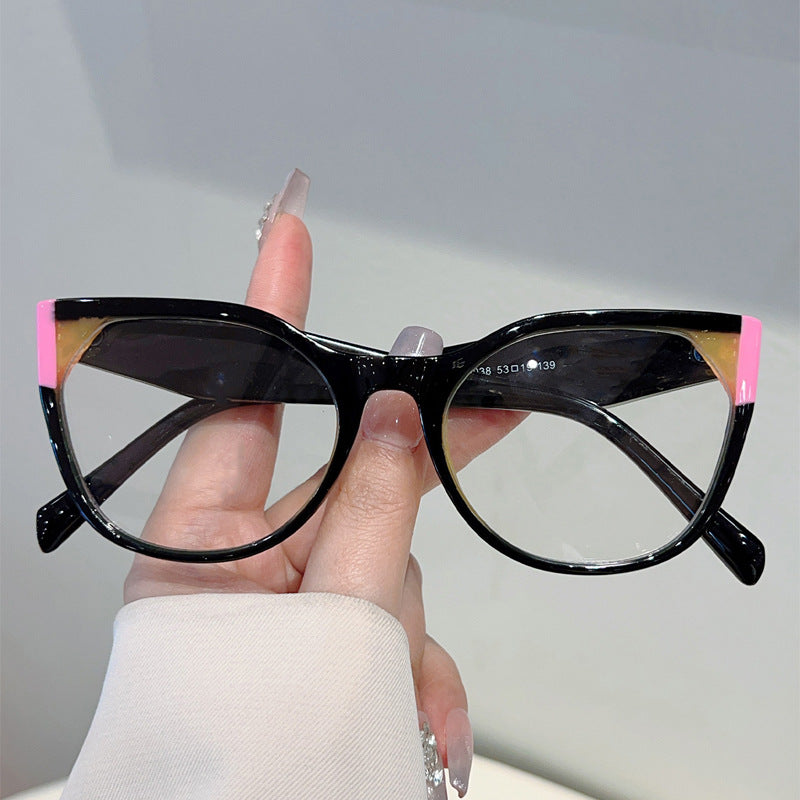 Mosaic Color Square Anti-Blue Light Glasses – Stylish Full Frame Eyewear for Adults