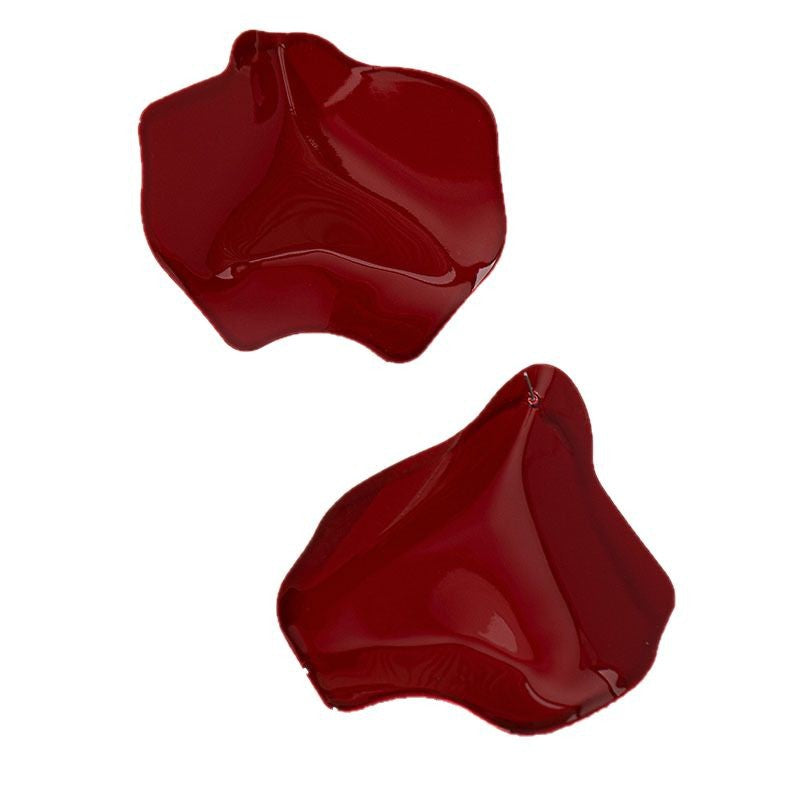 Rose Petal Earrings for Women – Alloy Geometric Luxury Statement Jewelry