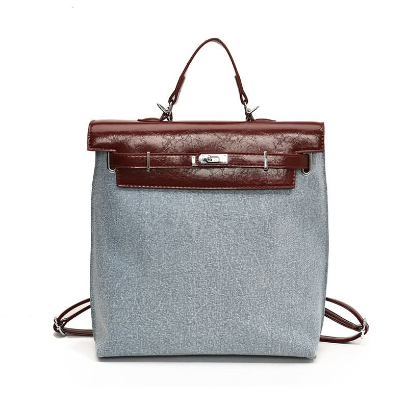Women's Stylish PU Leather Backpack – College-Style Trendy Bag