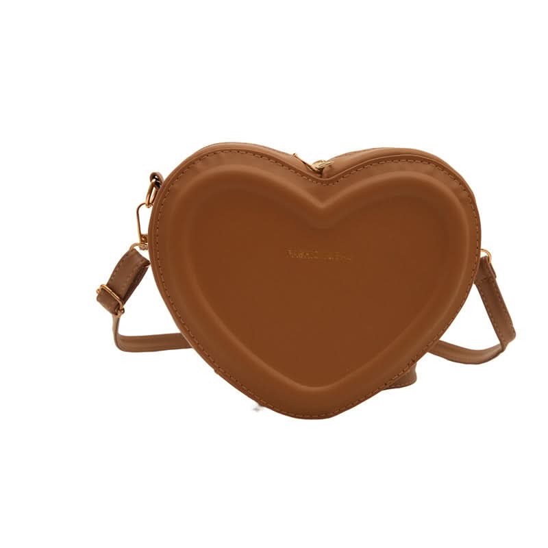 Trendy Heart-Shaped PU Shoulder Bag for Women