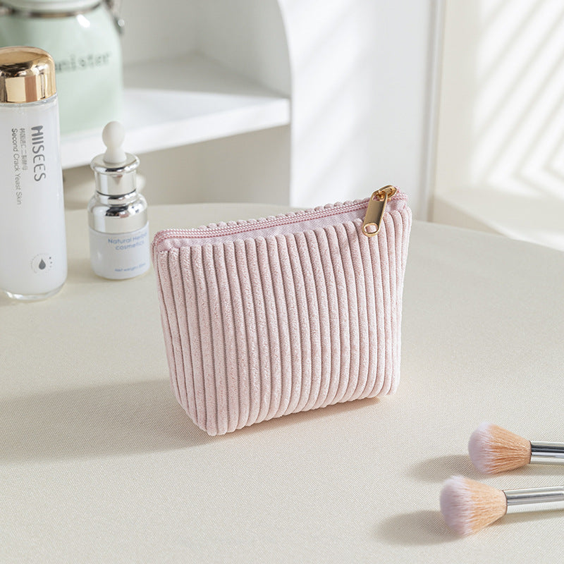 Velvet Cosmetic Bag Set – 4-Piece Travel Makeup Organizer for Women