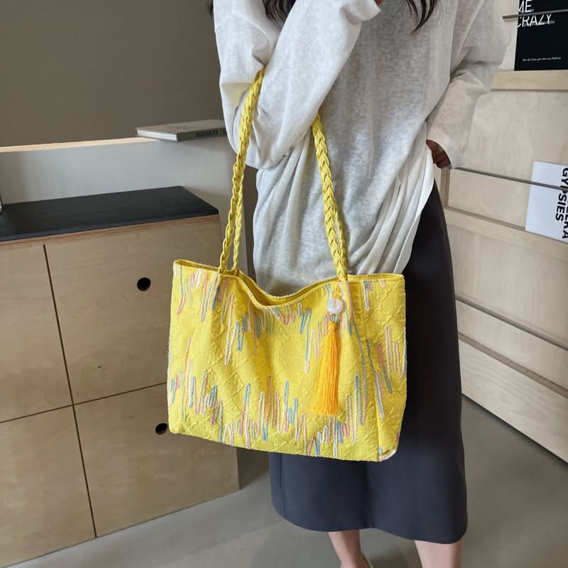 Casual Trend Large Capacity Tote Bag - Fashionable Shoulder Bag