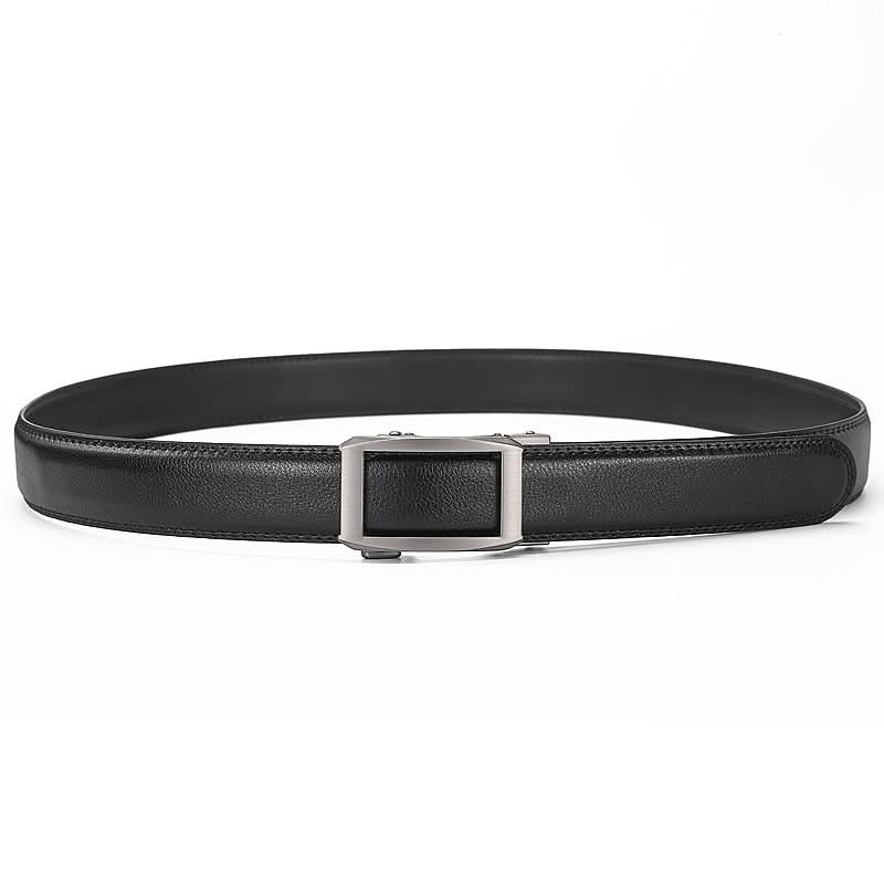 Men’s Leather Automatic Buckle Belt – Adjustable Belt