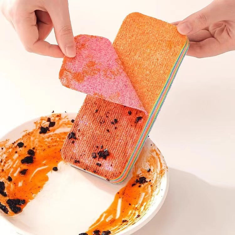 Rainbow Tearable Dish Towel – PVA Absorbent Kitchen Cleaning Sponge