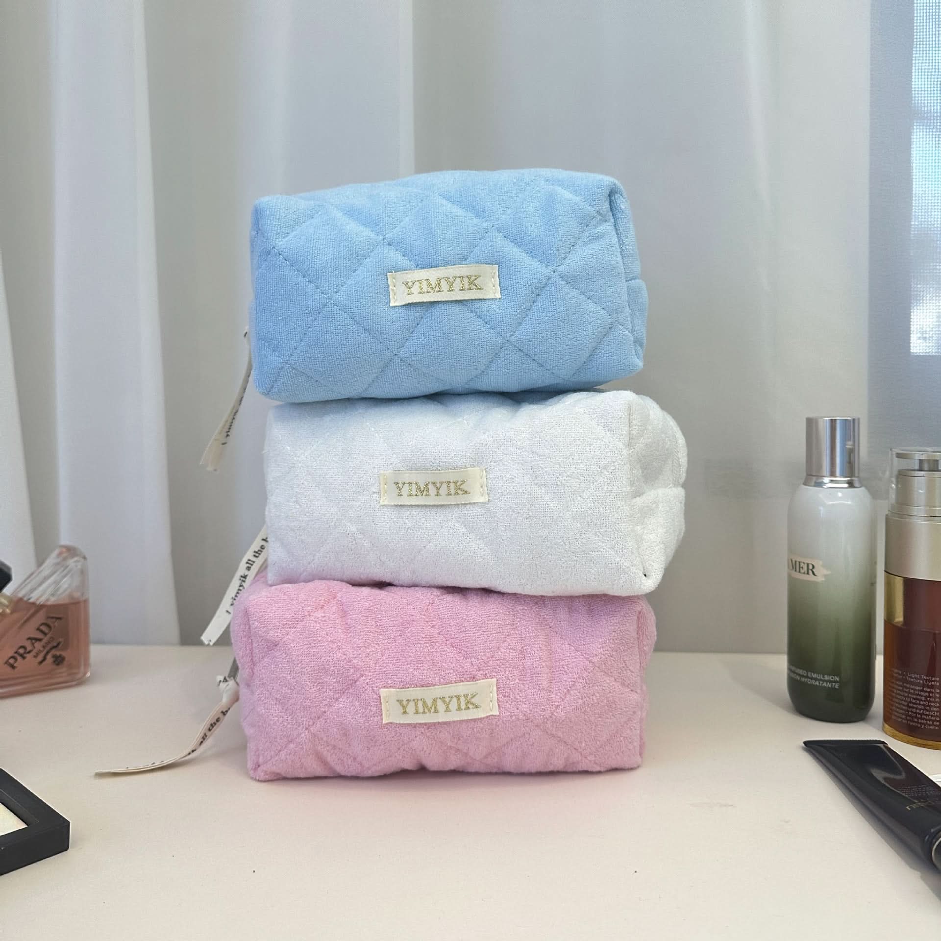 High-Value Plush Cosmetic Bag - Cute Travel Storage for Girls