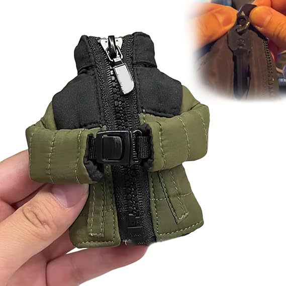 Mini Down Jacket Keychain – Cartoon Puffer Coat Bag Charm