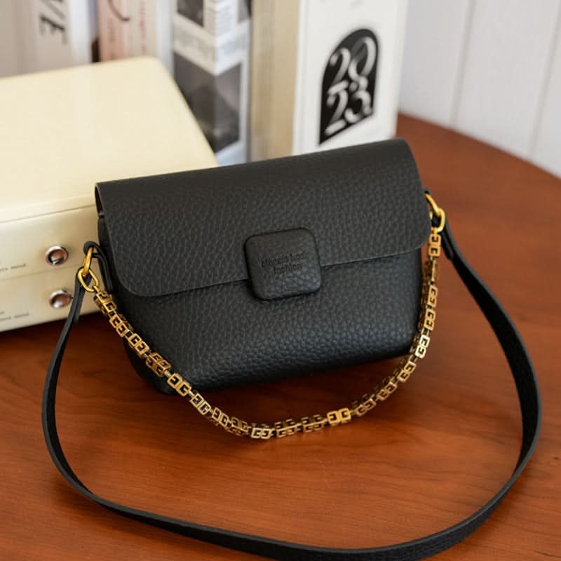 Women's Soft PU Leather Chain Crossbody Bag – Retro Style