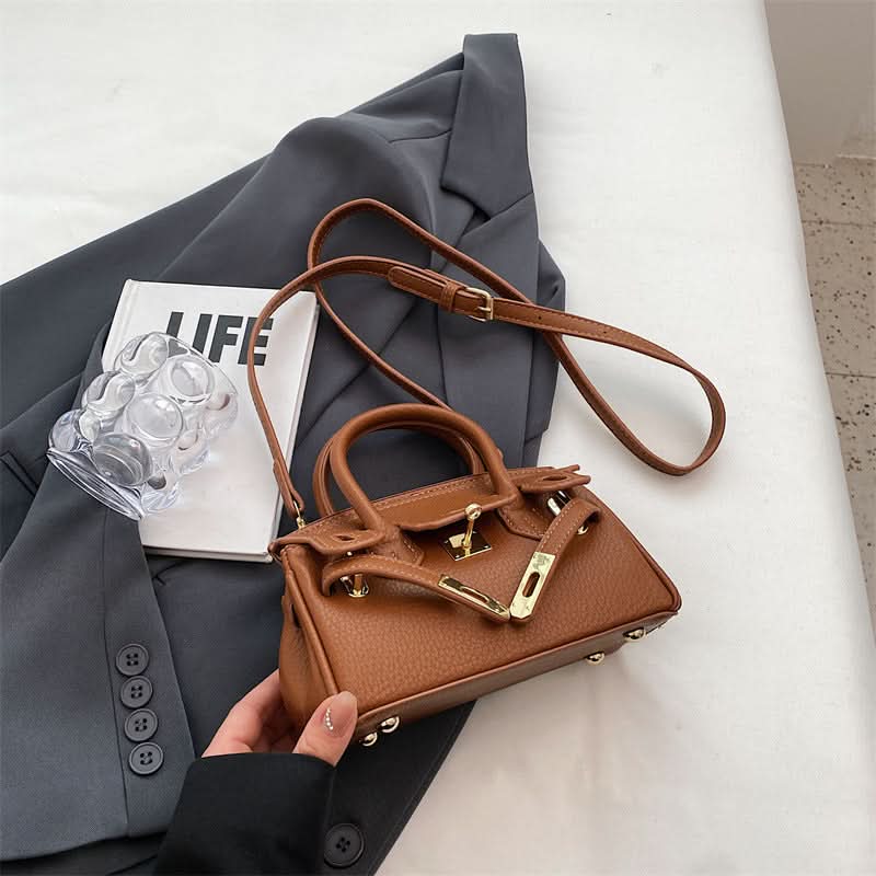 Women's Stylish PU Leather Kelly Bag – Elegant Crossbody Bag