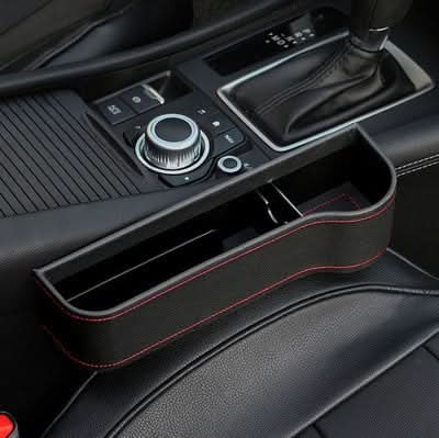 Car Seat Gap Organizer with Cup Holder, Leather