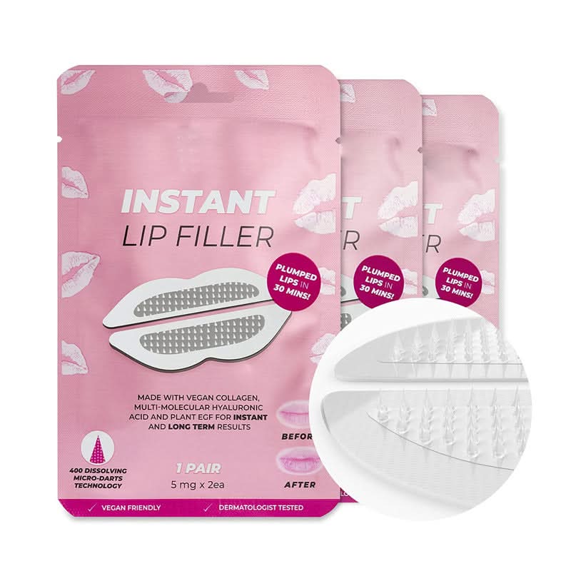Microneedle Lip Mask with Hyaluronic Acid