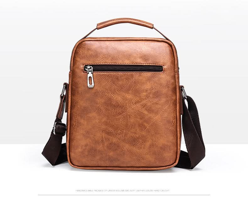 Men’s Leather Messenger Bag – Business Shoulder Bag