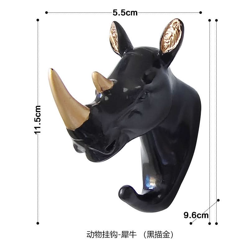 Punch-Free Animal Head Wall Hook – Decorative Deer Head Sticky Hanger