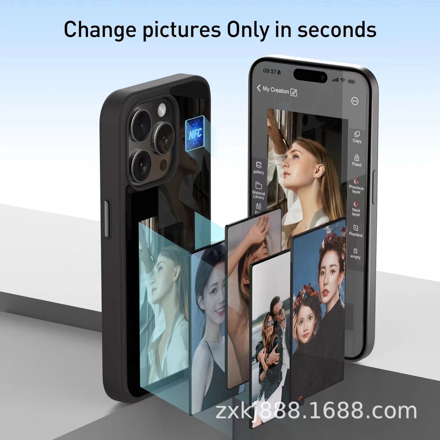 Four-Color Ink Screen DIY Phone Case for Apple 13/14/16 Series