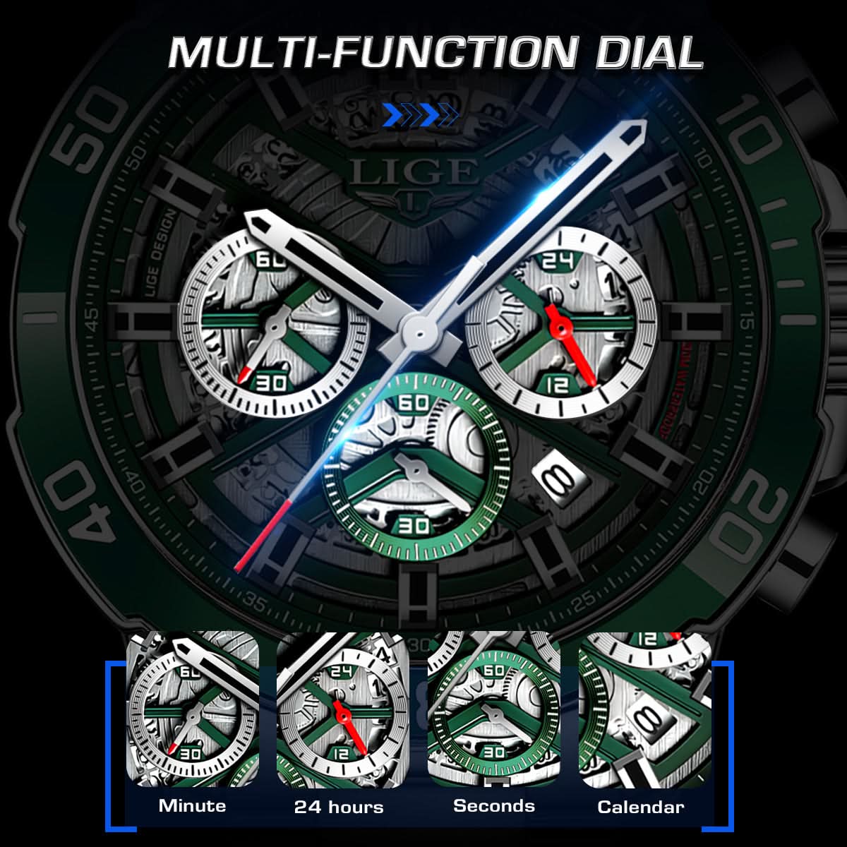 Men’s Luxury Chronograph Quartz Watch - Waterproof