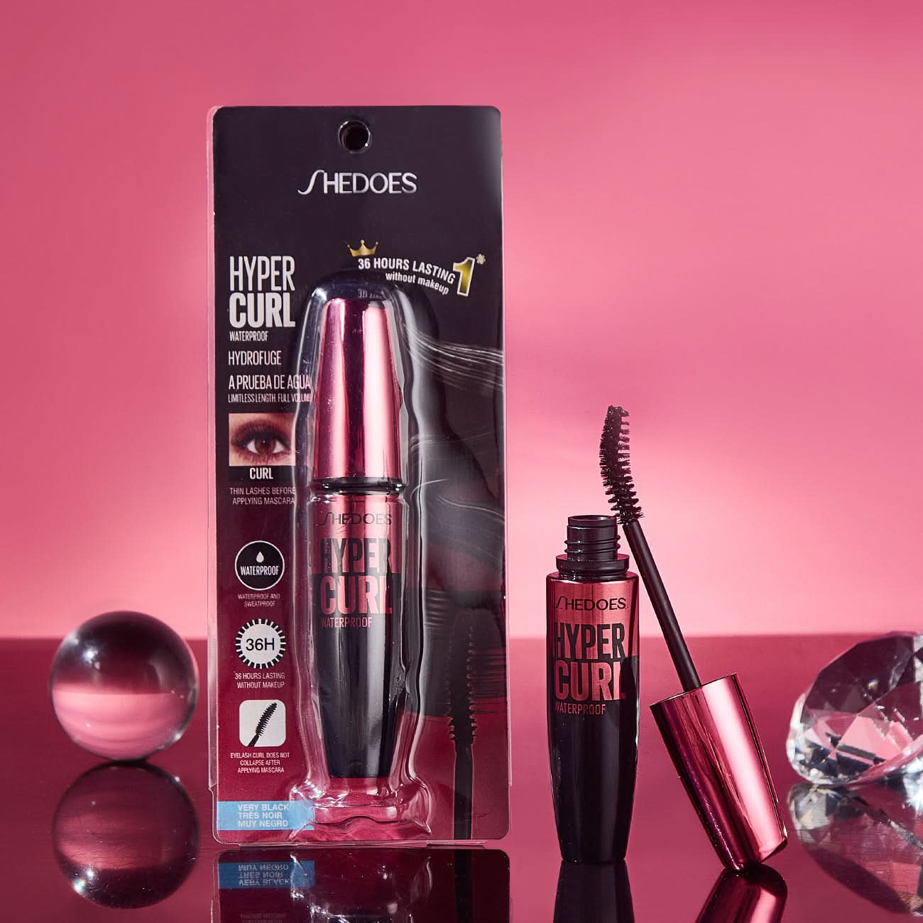 Shedoes Waterproof Volumizing Mascara – Smudge-Proof, Long-Lasting