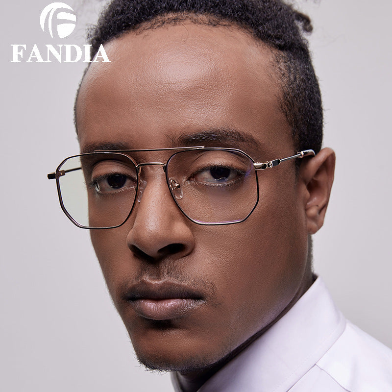 Men’s Ultra-Light Full Frame Blue Light Blocking Glasses – Classic Metal Eyewear