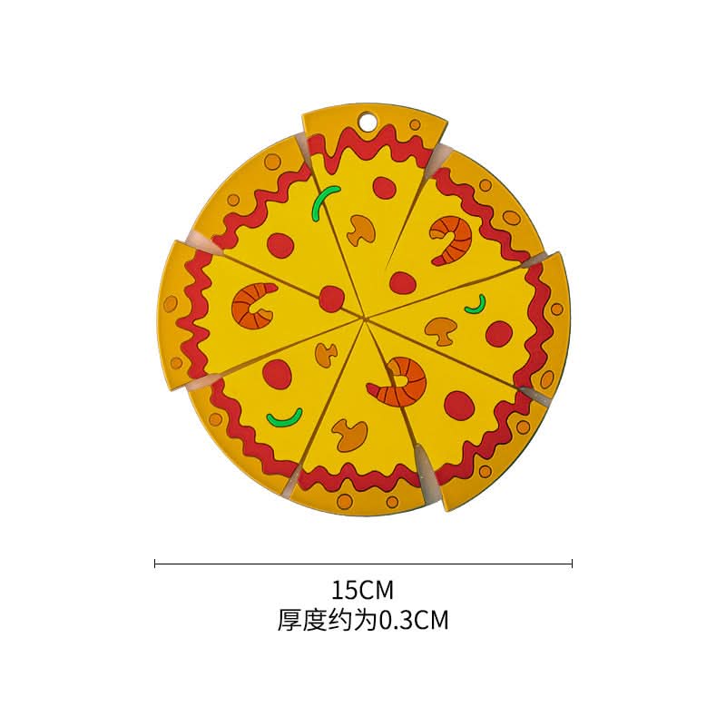 Pizza Slice Heat-Resistant Coaster & Trivet Set – Insulated Pot & Bowl Pads