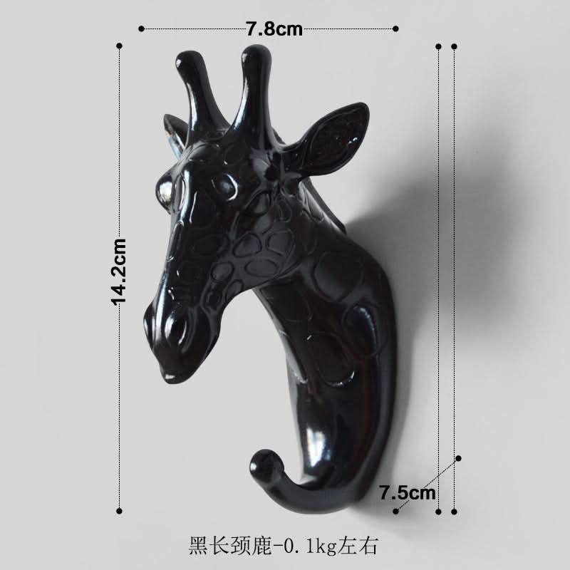 Punch-Free Animal Head Wall Hook – Decorative Deer Head Sticky Hanger