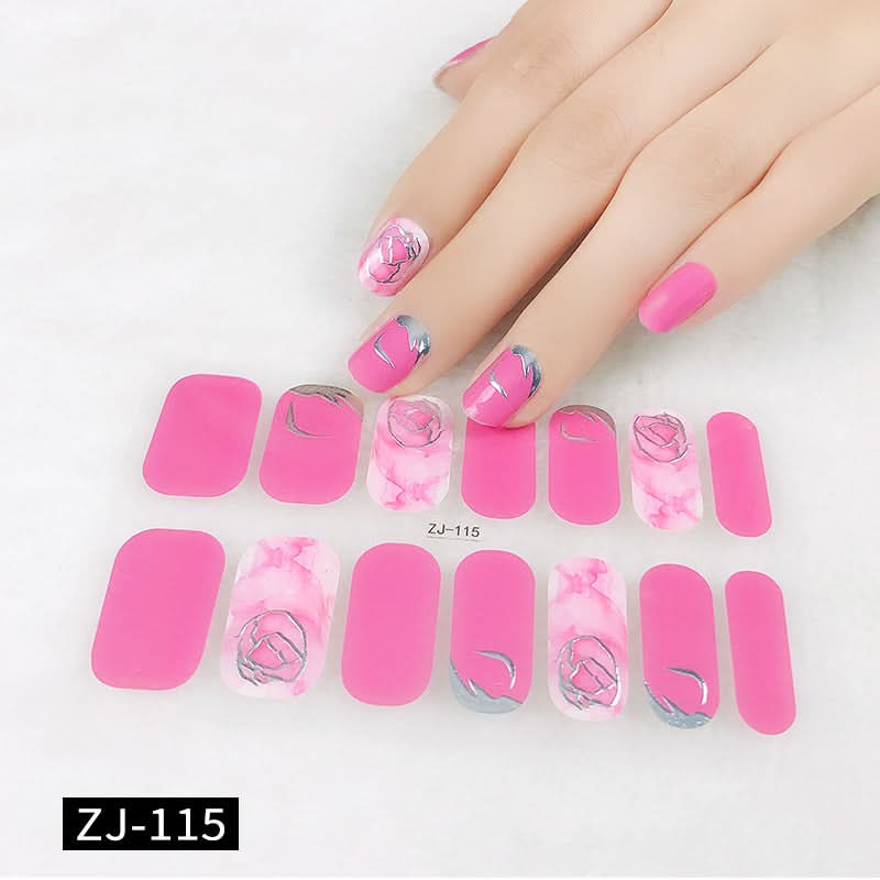 Waterproof 3D Gel Nail Stickers - Durable