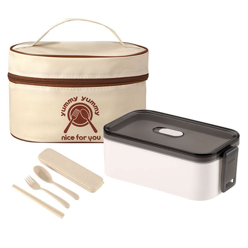 Microwave-Safe Bento Lunch Box – Includes Chopsticks & Bag