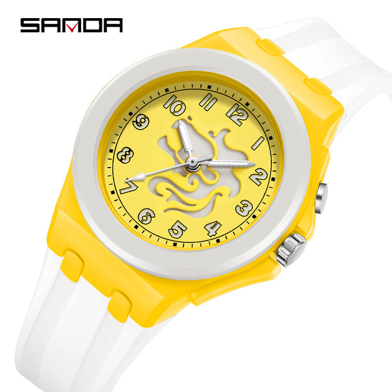 Sanda Constellation Quartz Watch – Luminous Waterproof Student Watch for Kids