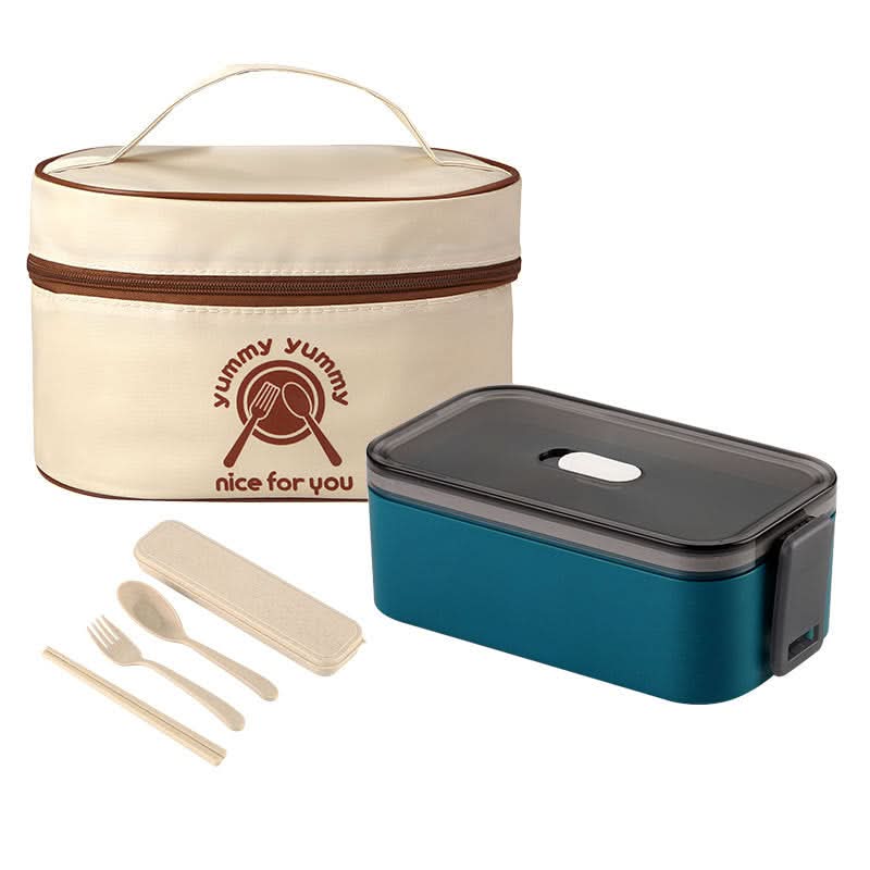 Microwave-Safe Bento Lunch Box – Includes Chopsticks & Bag