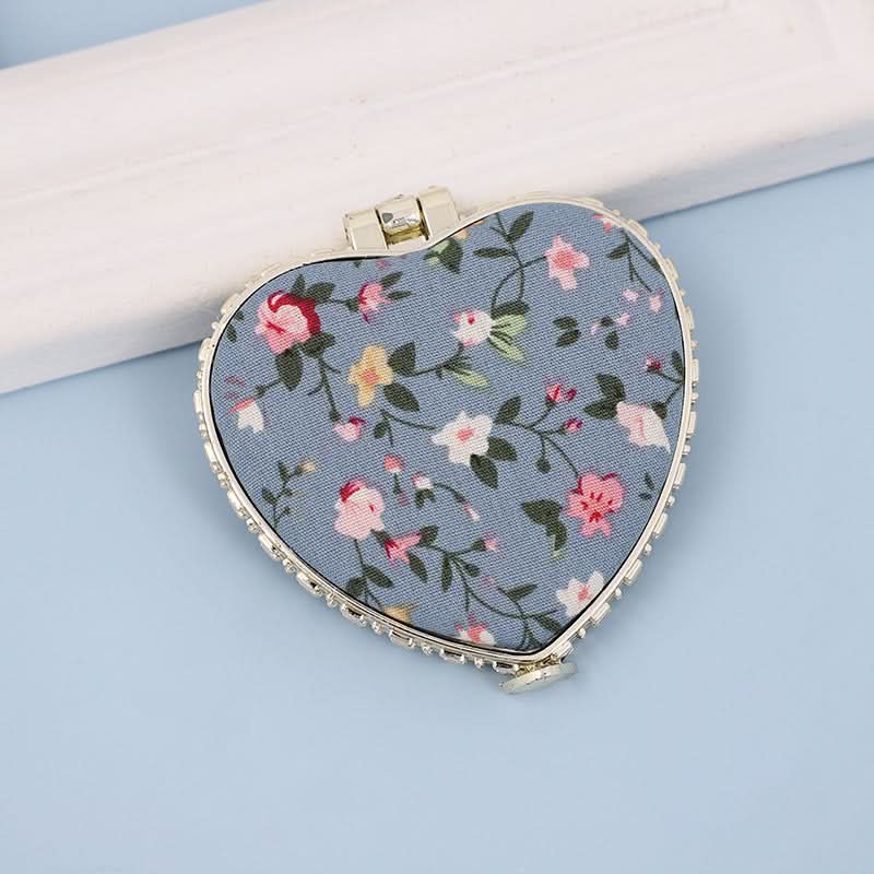 Chinese-Style Portable Mini Makeup Mirror - Double-Sided Folding Design (Set of 2 pcs.)