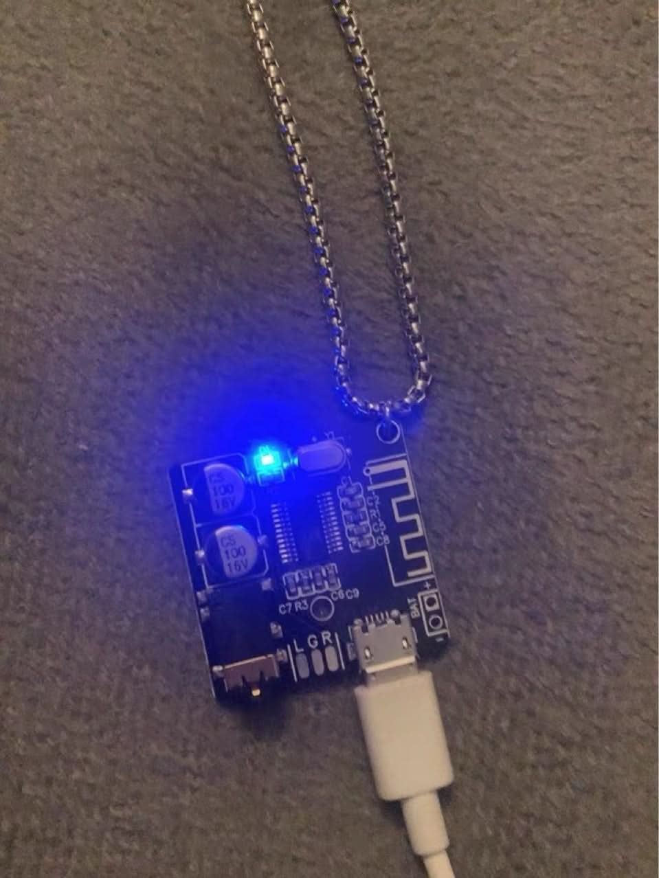 Cyberpunk Mechanical Pendant Necklace, Titanium Steel