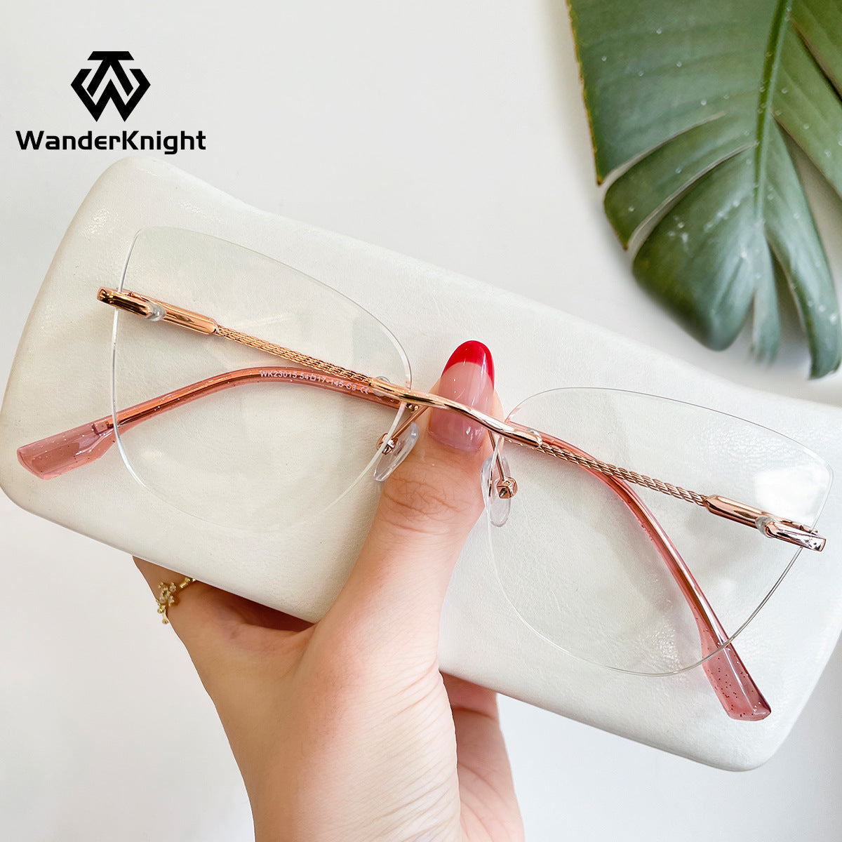 Rimless Women’s Myopia Glasses Frame – European & American Style | Prescription-Ready