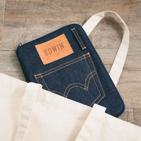 Portable Denim Travel Pouch – Multipurpose Notebook & Pencil Case Organizer